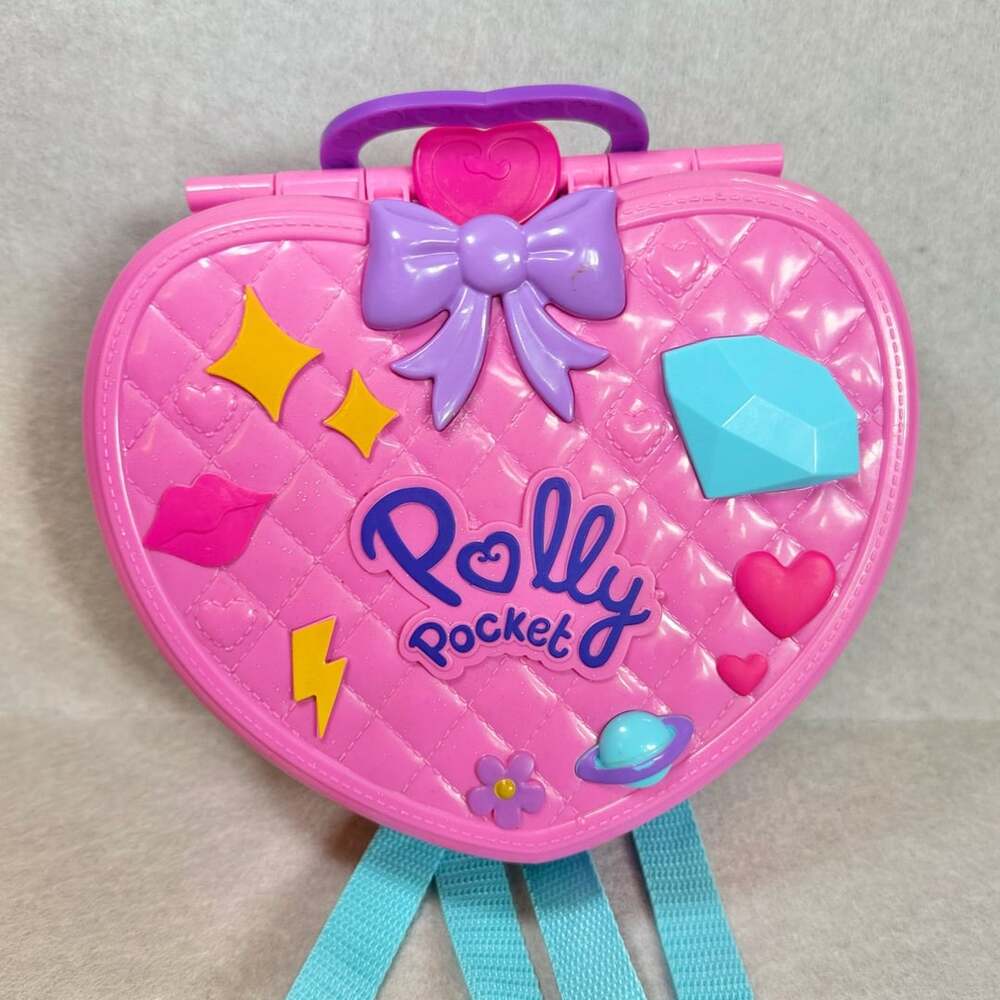 Polly Pocket GKL60 Tiny Is Mighty Theme Park Backpack Heart Playset 2 Dolls